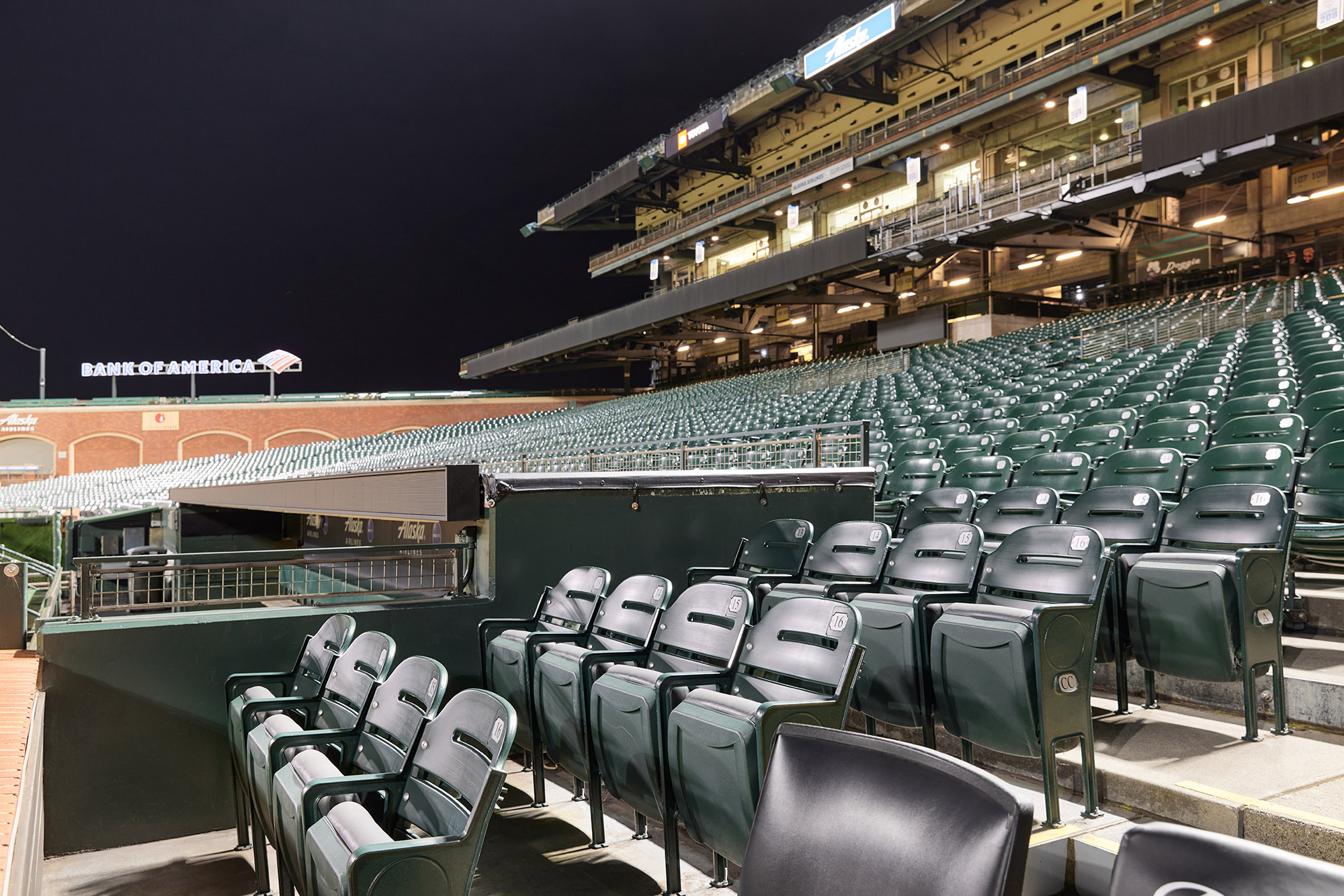 Dugout Box seating.